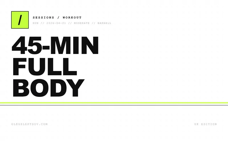 Loaded barbell on a gym floor